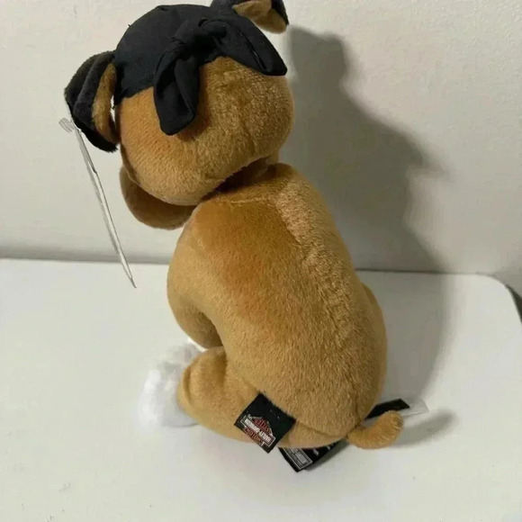 NWT HARLEY DAVIDSON DOG PLUSH  BOBBLE HEAD 9” Y2K - Picture 2 of 5